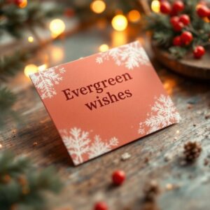 Evergreen Wishes Card